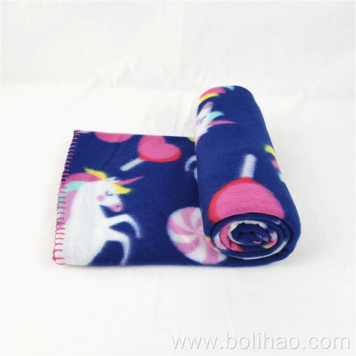 Wholesale Customized Soft Blanket polar fleece blanket dark color